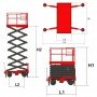 Ножничный подъемник несамоходный QX-050-075 OXLIFT (г/п 500 кг, в/п 7.5 м, DC/AC)