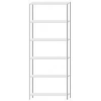 Стеллаж MS HARD 2500х1000х400 - 6 полок (200 кг на полку)