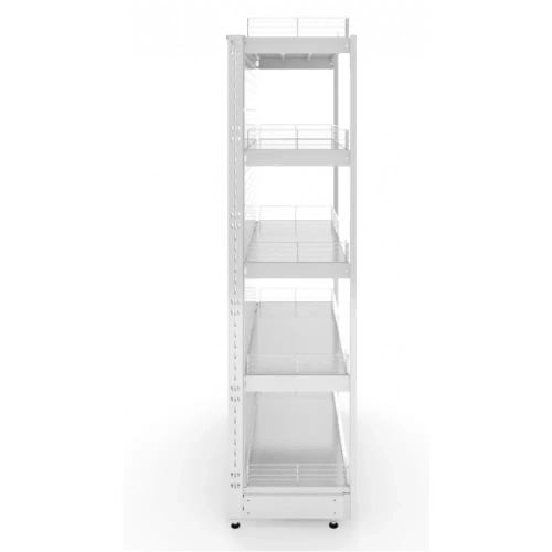 Стеллаж торговый усиленный 1550х1330х400 фото 3