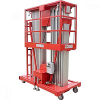 Телескопический двухмачтовый подъемник ZX-2-100 AC OXLIFT (г/п 200 кг, в/п 10 м)